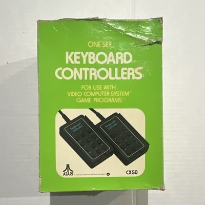 Atari CX50 Wired Keypad Keyboard Controllers Set 2 Black for Atari 2600