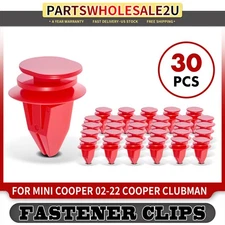30Pcs Nylon Rocker Panel Moulding Fastener Clips for Mini Cooper 51-71-7-127-742