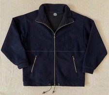 Swanndri Mens Full Zip 100% Wool Stand Up Collar Black Jacket Size Large