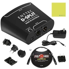 Enttec D-Split 70579 DMX 4 Port Isolated Splitter/Isolator (5-Pin) Bundle w/3...