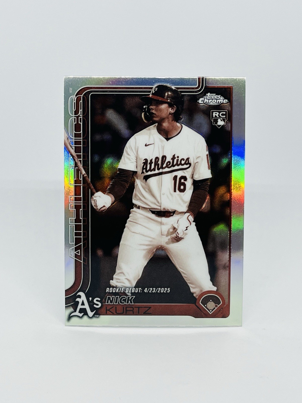 Nick Kurtz RC 2025 Topps Chrome Update Sepia #USC180 Oakland Athletics