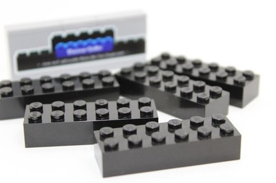 Lego (c) 5x 2x6 - Basic Stein - schwarz - Grundbausteine - 2456 - black