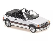 1/43 Peugeot 205 CTI Cabriolet 1990 Silver Metallic Diecast
