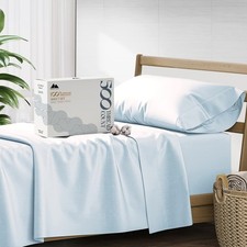 100 Cotton Twin XL Sheet Set - 500 Thread Count Sheets Twin XL Size 3 PC Set...