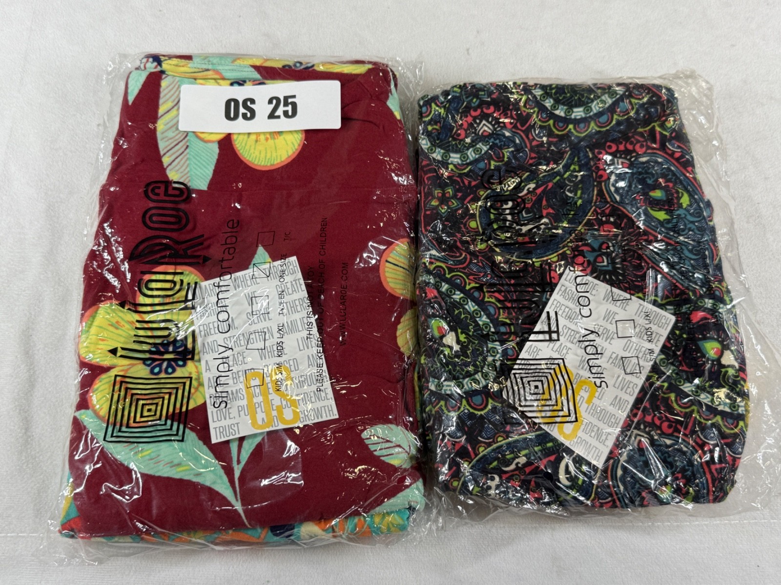 LuLaRoe 4-Pack One Size Yoga Workout Jogging Leggings OS 25