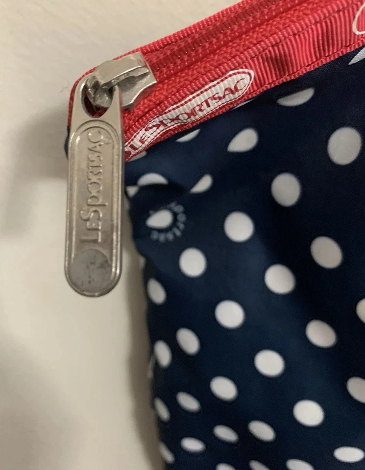 Bolso de Mano LeSportsac Lunares Ancla Lentejuelas Azul Marino Cierre de Cremallera Foto 4 de 4