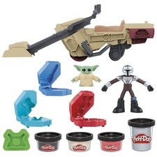 Play-Doh Star Wars: The Mandalorian Launching Speeder Playset, Bendy Grogu & ...