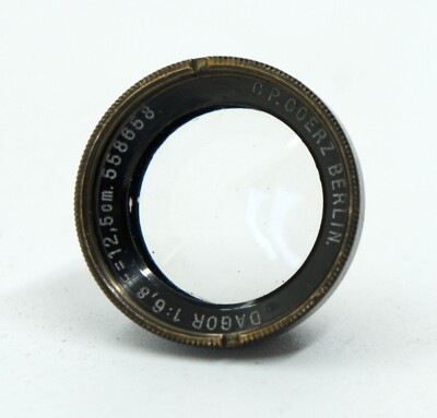 C.P. Goerz Berlin Dagor 12.5 cm F6.8 Front lens cell | eBay