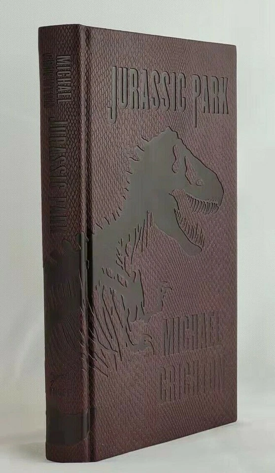 JURASSIC PARK by Michael Crichton Deluxe Dinosaur Skin Cover Collectible Edition Foto 2 de 4