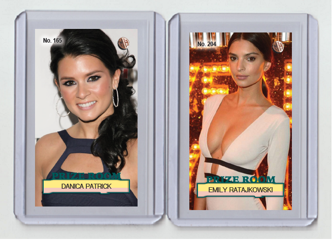 Emily Ratajkowski rare MH Prize Room #'d 2/3 Tobacco card no. 204