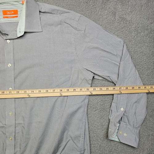Tallia Hemd Herren 17 Gestreift Langarm Button Down Oberhemd Freizeit Business - Bild 13 von 17