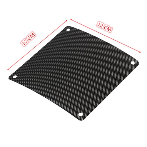 10 Pcs PVC PC Fan Screen Black Computer Mesh Speaker Mesh PC Cooler Gauze Filter - Afbeelding 3 van 10
