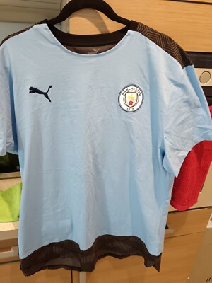 2020-2021 Manchester City Puma Casuals Tee (hellblau) Herren XXL