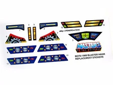 MOTU Masters of the Universe Blaster Hawk replacement Sticker  'READ'