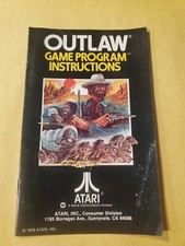 Atari 2600 outlaw manual only.