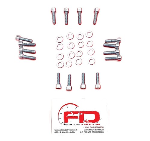 COPPA OLIO ABARTH CON SET BULLONI DI MONTAGGIO TAPPO SCARICO PER FIAT 500 126 - Foto 3 di 8