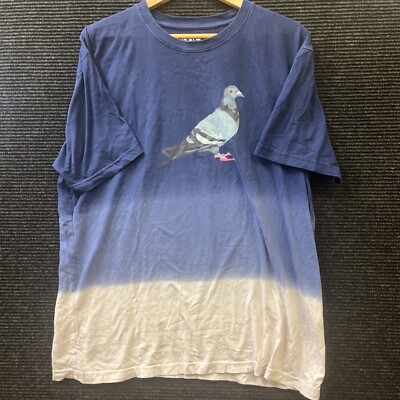    MEN'S STAPLE PIGEON LOGO BLUE GRADIENT TEE SHIRT SIZE XL