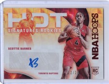 2021-22 Panini NBA Hoops Hot Signatures Autograph Red Scottie Barnes RC 12/25