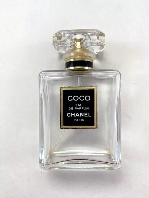 COCO Mademoiselle Chanel Paris EMPTY Eau De Parfum Glass Bottle