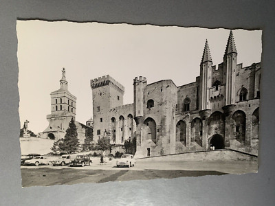 Vintage Avignon Palais Papes Cathedral Notre Dame Paris France Postcard 50s 60s