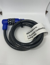 Combination Bike Lock Steel Locking Cable 3/8" X 5 ft. 4-Digit Resettable