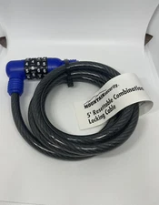 Combination Bike Lock Steel Locking Cable 3/8" X 5 ft.  4-Digit Resettable