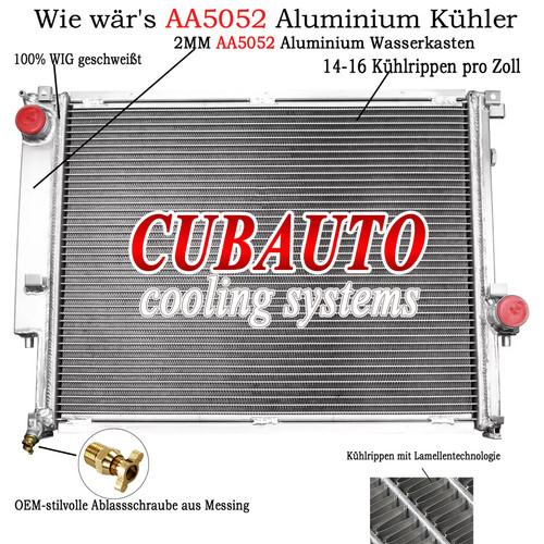 Actualizado 2 filas radiador de agua de aluminio radiador para BMW M3 E36 - Imagen 1 de 7