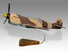 Curtiss P-40F Warhawk RAF Desk Wood Airplane New Model Small Scale 1/32