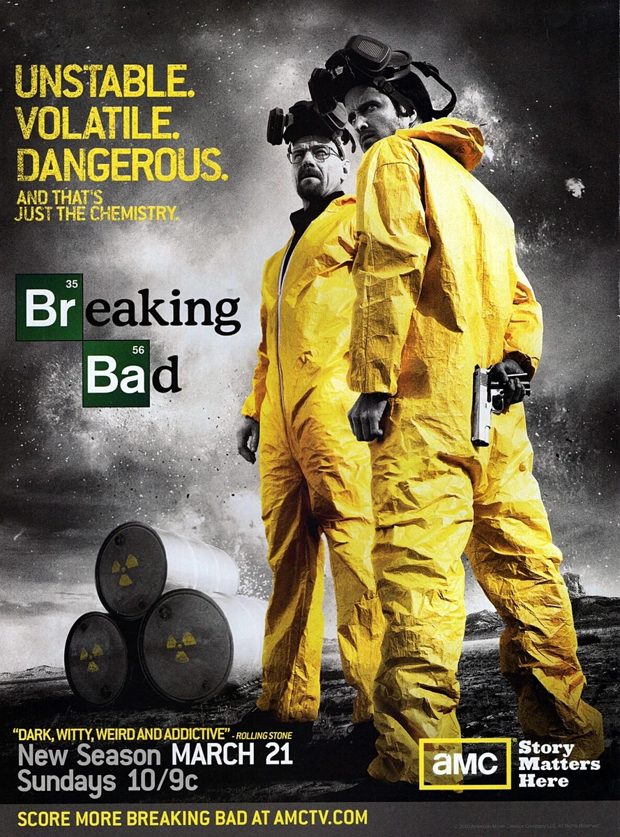 2010 Breaking Bad Season 3 Original Color Promo Print Ad | eBay