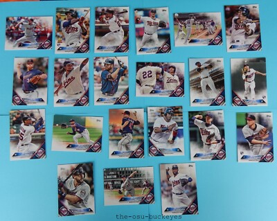 2016 Topps with Updates Minnesota Twins Team Set 28 Cards Combine Shipping