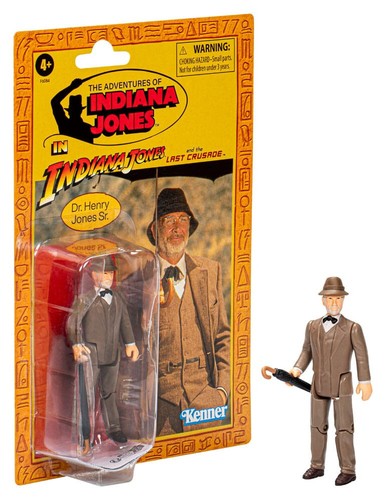 HASBRO 2023 INDIANA JONES LAST CRUSADE DR HENRY JONES SR RETRO COLLECTION FIGURE - Picture 3 of 16