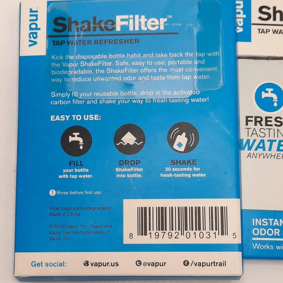 Filtro de agitación grifo refrescador de agua reducir o sabor lote de 2 filtros de agitación de vapor Foto 3 de 3