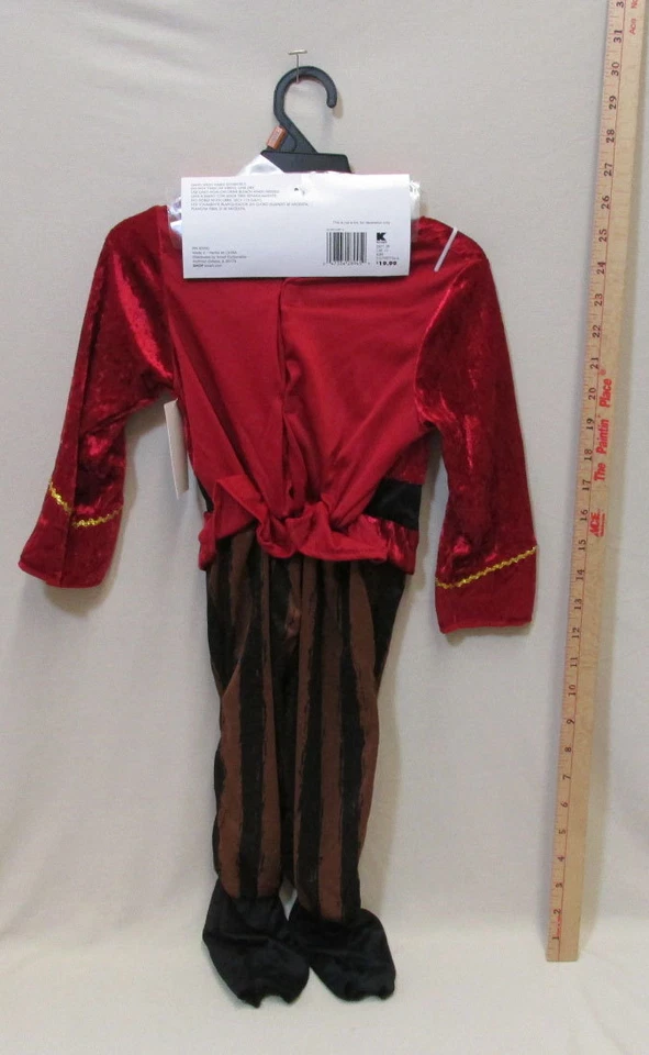 Mono Pirata Lil Niños Disfraz de Halloween Talla Pequeña 4-6 Conjunto Totalmente Ghoul  Foto 3 de 3