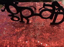 1 GIANT PAIR Black GLITTERED GRADUATION NOVELTY GLASSES-NEW