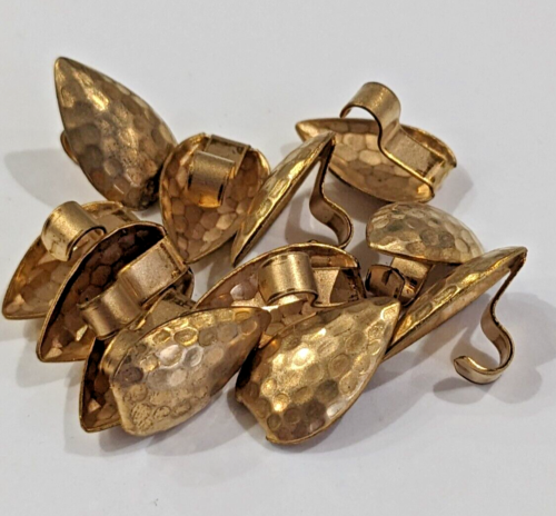 12x Hoop Holder Brass Stamping Jewellery Making Pendant Component RB755 - Afbeelding 1 van 3