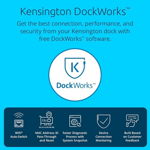 Kensington SD2500T Thunderbolt 3 and USB-C Docking Station Dual 4K 60W PD - Picture 7 of 8