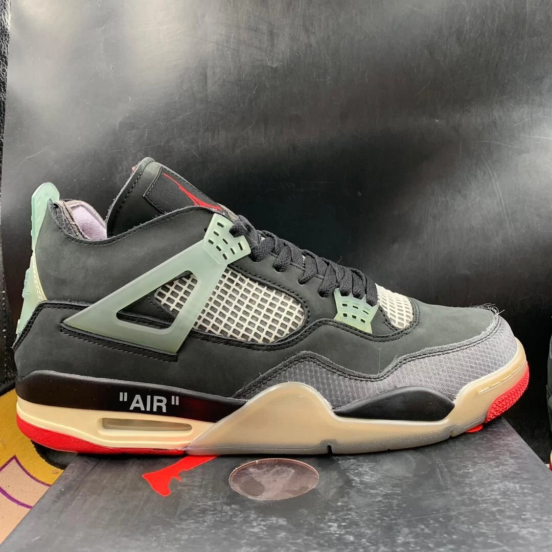 Air Jordan 4 Size 13-Virgil Abloh Off. WhiteRare