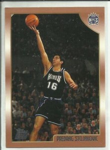 1998-99 Topps #201 Predrag Stojakovic Rookie Sacramento Kings