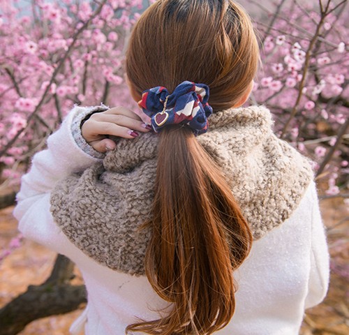New Pretty Womes Elastic Hair Ties Scrunchie Ponytail Holder Hair Accessories - Foto 10 di 12