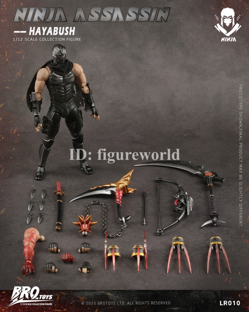 BROTOYS LR010 1/12 Ninja Gaiden Ryu Hayabusa 6