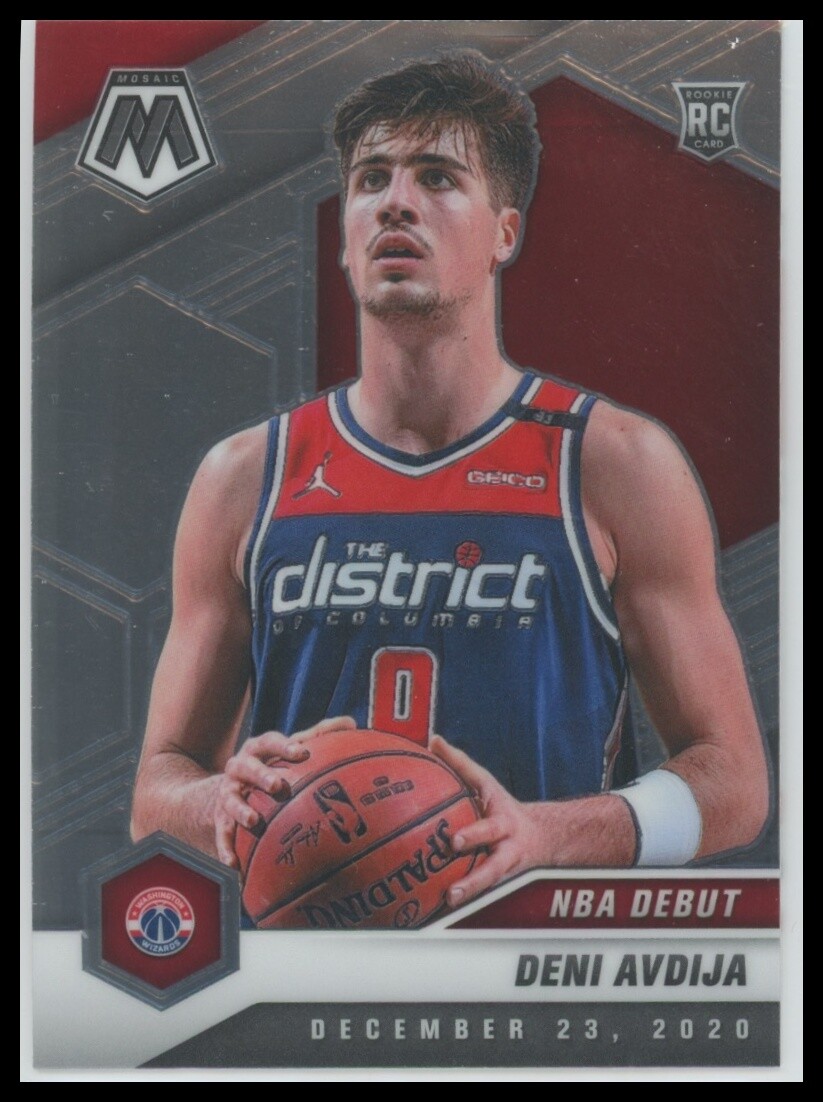 2020-21 Panini Mosaic #272 Deni Avdija Washington Wizards Rookie