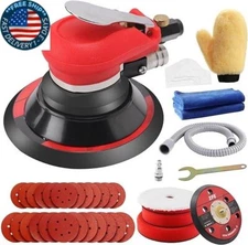 Lijadora orbital aleatoria Lijadora de palma neumática de 5" y 6" con placa.2024