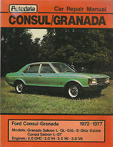 243 Ford Consul Granada Car Repair Manual 1972 - 1977 New Old Stock - Picture 1 of 1