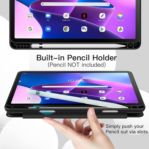For Lenovo Tab M10 Plus 3rd GEN Premium Leather Smart Flip Book Stand Case Cover - Picture 6 of 11