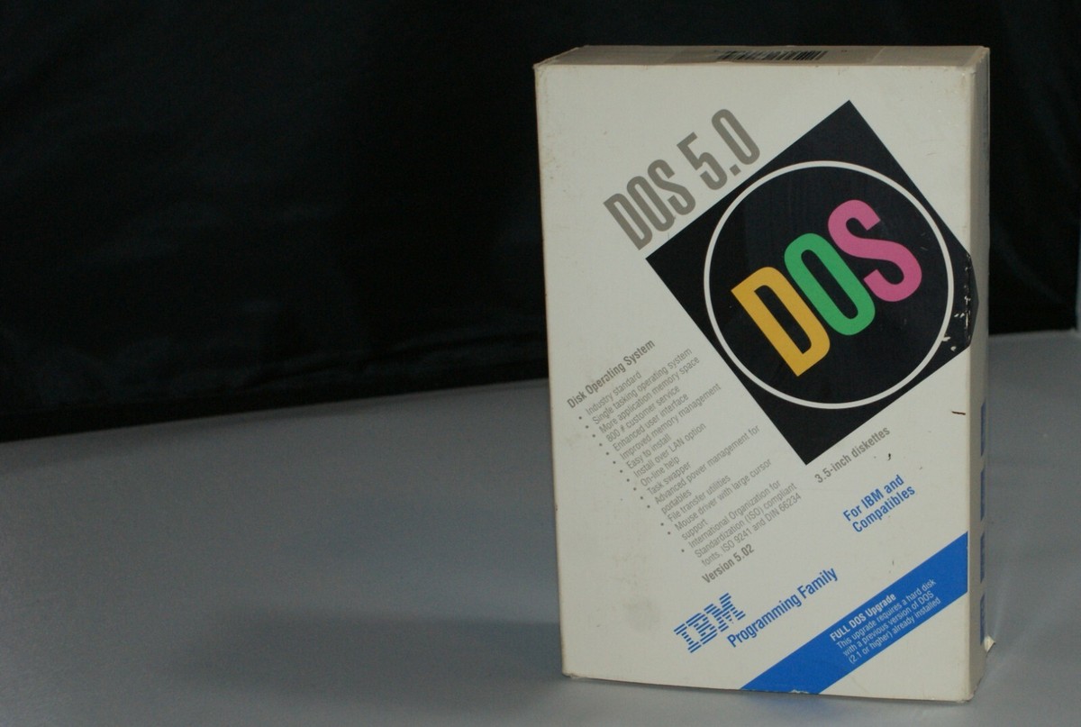 IBM DOS バージョン 5.0/J VINTAGE IBM DOS 5.0 5.02 Operating System, Open Box 1992 | eBay