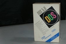 VINTAGE IBM DOS 5.0 5.02 Operating System, Open Box 1992