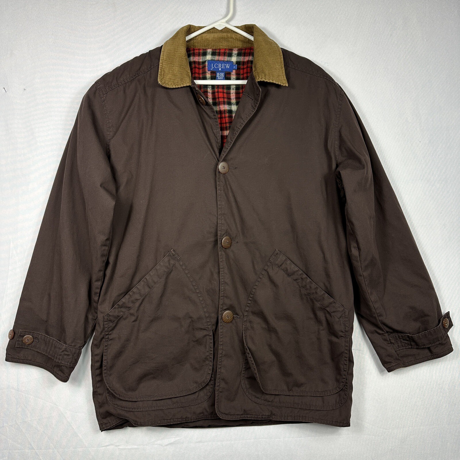 J Crew Mens Field Barn Chore Coat Vintage Jacket Small Dark Brown