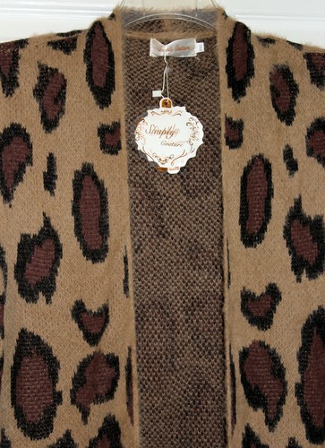 Eyelash Cardigan Sweater NWT 