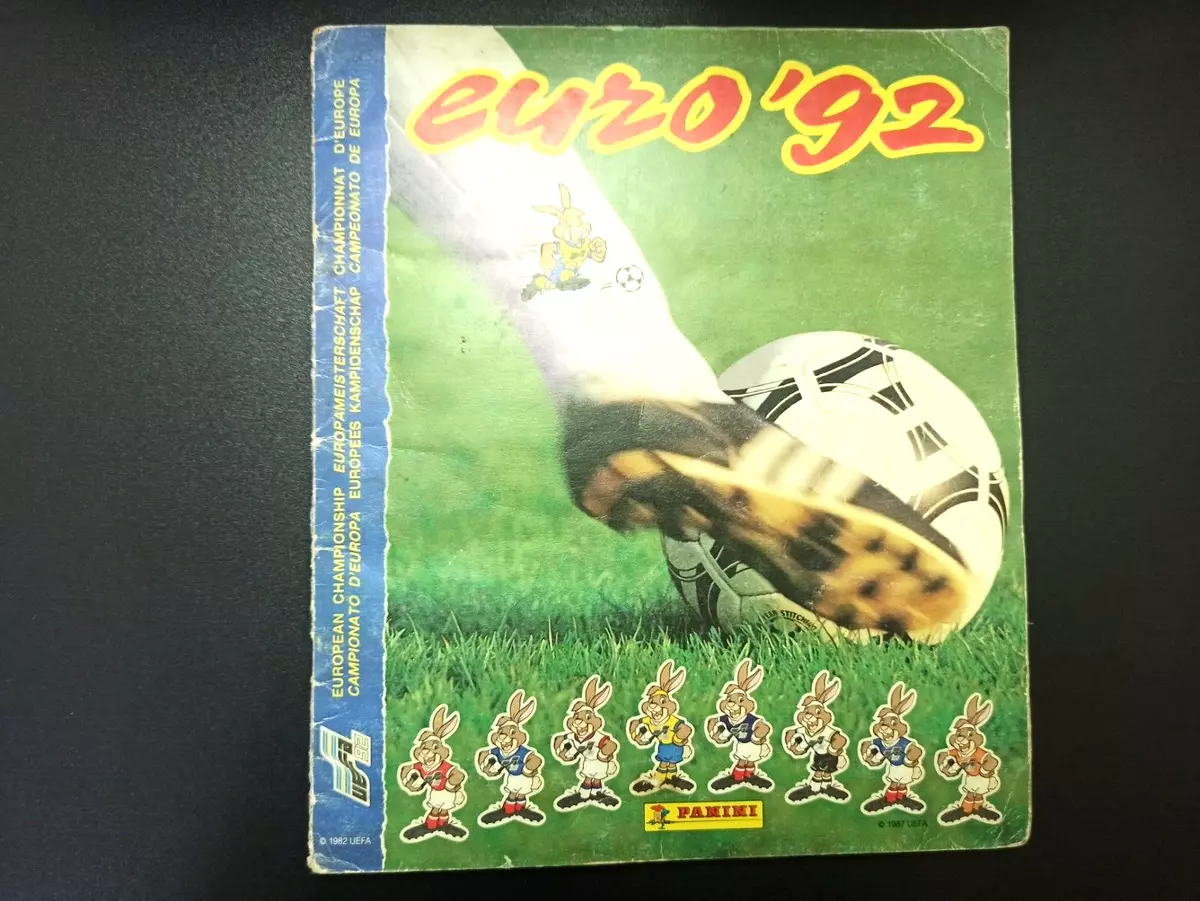 Vintage Album Sticker Euro 92 Panini Full Complete Original