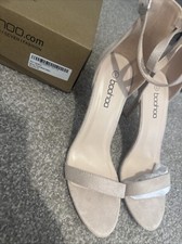 Women Booboo Barely There Nude Heels Size UK 8
